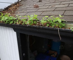 clogged gutters need replacing